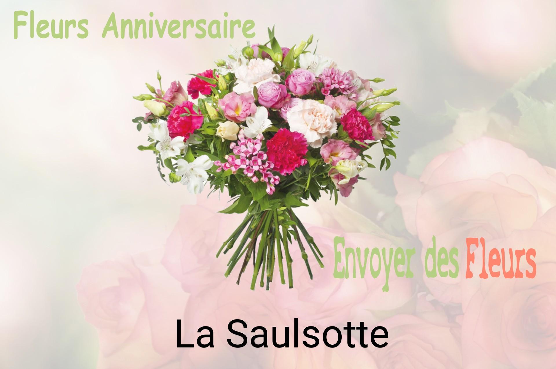Bouquet de fleurs d’anniversaire livré à La Saulsotte